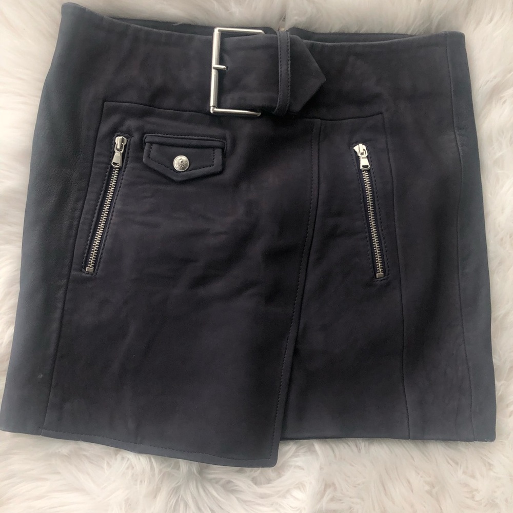 The Kooples mini leather skirt